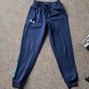 Under Armour Kids Navy Joggers with Logo